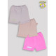 SHORTS COM GALAO LISO ETIQ LATERAL