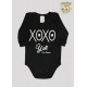CONJ. BODY SUED. M/L EST. XOXO + CALCA SUED. C/PUNHO EST. XOXO (A)