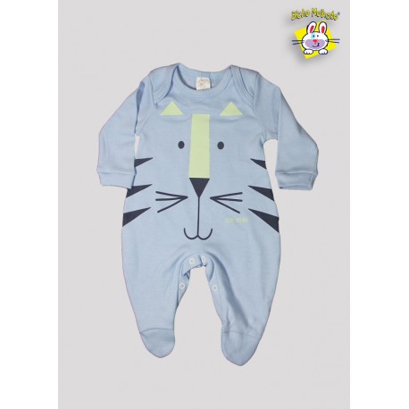 MACACAO PIJAMA M/L EST. CARA DE TIGRAO (O)