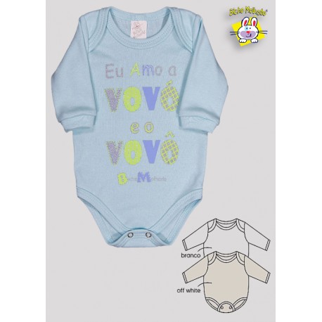 BODY M/L PRONTA ENTREGA EST. EU AMO VOVÔ E A VOVÓ (O)