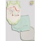 CONJ. BODY CR/COL REGATA EST. + SHORTS SUED. EST + PANO DE BOCA (O)