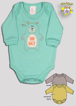 BODY M/L PRONTA ENTREGA BORDADO (N) - KIT 3 P?S