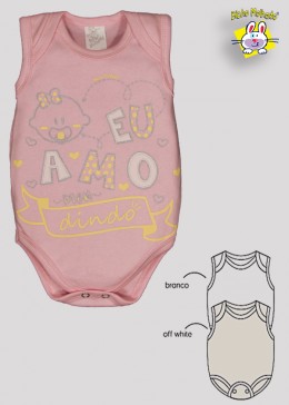 BODY REGATA PRONTA ENTREGA EST. AMO O DINDO (A)