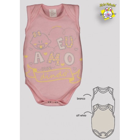 BODY REGATA PRONTA ENTREGA EST. AMO O DINDO (A)