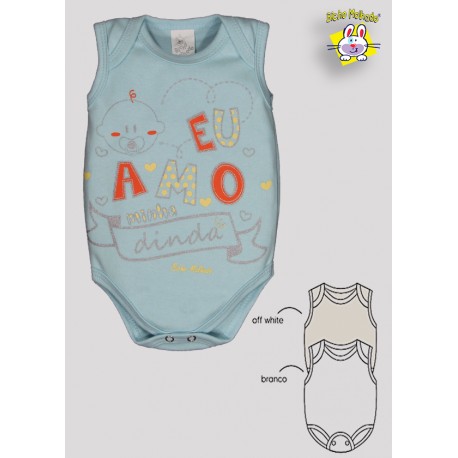 BODY REGATA PRONTA ENTREGA EST. AMO A DINDA (O)