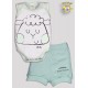 CONJ. BODY BC/COL REGATA EST. + SHORTS SUED. EST + PANO DE BOCA (O)