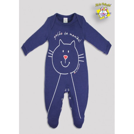 MACACAO PIJAMA M/L EST. GATAO DA MAMAE (O)