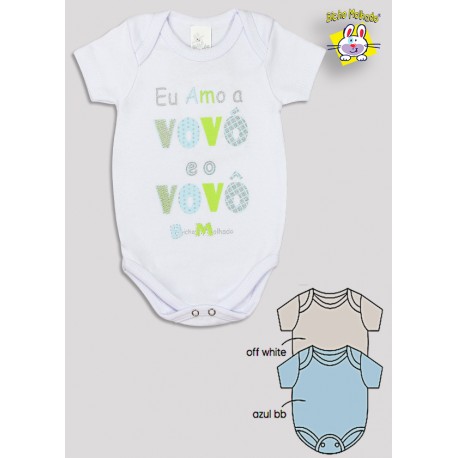 BODY M/C PRONTA ENTREGA EST. EU AMO VOVÔ E A VOVÓ (O)