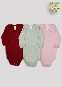 BODY M/L PRONTA ENTREGA MENINA LISO