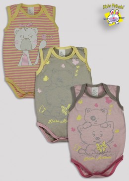 BODY REGATA 2 M.MALHA EST. GATOS + 1 F.TINTO/M.MALHA EST. URSA (A)