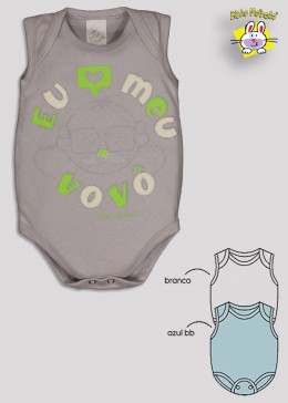 BODY REGATA PRONTA ENTREGA EST. AMO O VOVO (O)