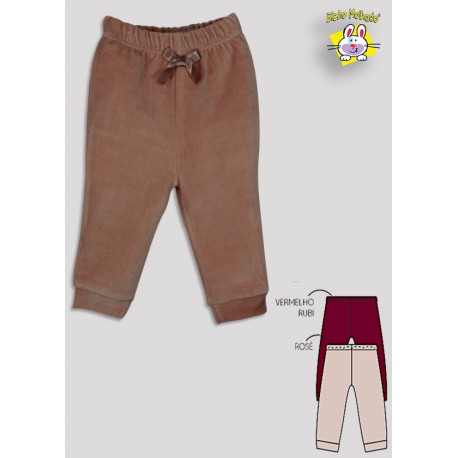 CALCA PRONTA ENTREGA PL LISA C/ PUNHO E LACO DE CETIM (A)