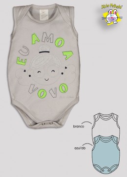 BODY REGATA PRONTA ENTREGA EST. AMO A VOVO (O)