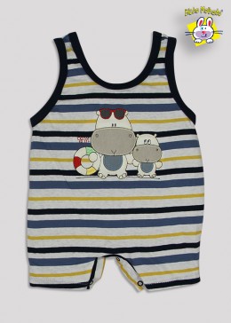 MACACAO REGATA F.TINTO/M.MALHA BORD. HIPOPOTAMO (O)