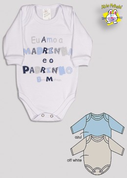 BODY M/L PRONTA ENTREGA EST. AMO PADRINHO E A MADRINHA (O)