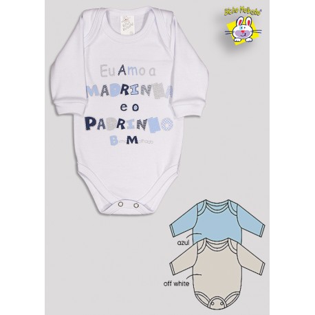 BODY M/L PRONTA ENTREGA EST. AMO PADRINHO E A MADRINHA (O)