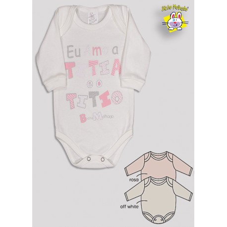 BODY M/L PRONTA ENTREGA EST. AMO TITIO E TITIA (A)