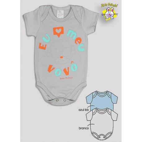 BODY M/C PRONTA ENTREGA EST. EU AMO O VOVÔ (O)