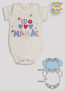 BODY M/C PRONTA ENTREGA EST. EU AMO A MAMAE (O)