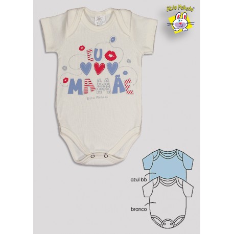 BODY M/C PRONTA ENTREGA EST. EU AMO A MAMAE (O)