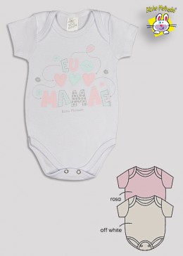 BODY M/C PRONTA ENTREGA EST. EU AMO A MAMAE (A)