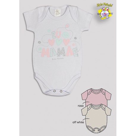 BODY M/C PRONTA ENTREGA EST. EU AMO A MAMAE (A)