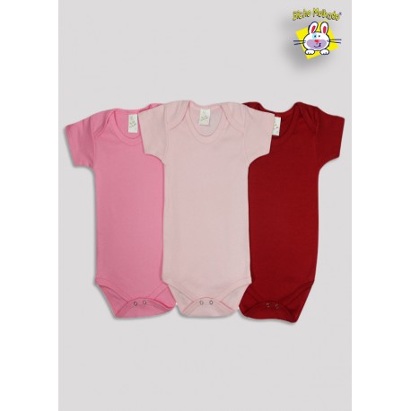 BODY M/C PRONTA ENTREGA MENINA LISO 1 AO 4 