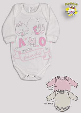 BODY M/L PRONTA ENTREGA EST. EU AMO MADRINHA (A) - KIT 3 PÇS