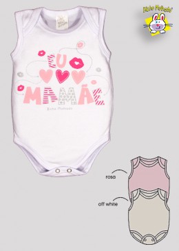 BODY REGATA PRONTA ENTREGA EST. AMO A MAMAE (A) - KIT 3 PÇS