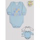 BODY M/L PRONTA ENTREGA EST. EU AMO A MAMAE (O) - KIT 3 PÇS
