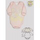 BODY M/L PRONTA ENTREGA EST. EU AMO PADRINHO (A) - KIT 3 PÇS