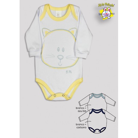 BODY M/L PRONTA ENTREGA BC/COL EST. (O) - KIT 3 PÇS
