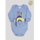 BODY M/L PRONTA ENTREGA EST. MENINO CLARO - KIT 3 PÇS