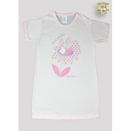 CAMISOLA M.MALHA M/C EST. DOCES SONHOS 1 AO 8 (A)