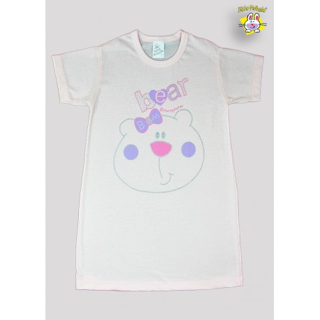 CAMISOLA M.MALHA M/C EST. BEAR 1 AO 8 (A)