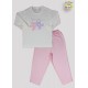 CONJ PIJAMA BLUSA M.MALHA M/L EST. BONS SONHOS + CALCA LISA 1 AO 8 (A)