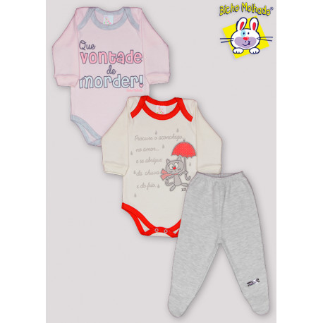 CONJ 2 BODYS  M/L EST.+ 1 CALCA RN E P SOLA / M AO XG  BARRA (A)