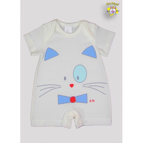 MACACAO PIJAMA M.MALHA M/C EST. GATO (O)