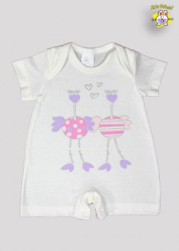 MACACAO PIJAMA M.MALHA M/C EST. DOIS AVESTRUZ (A)