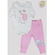 CONJ. BODY SUED. M/L BORD. ELEPHANT + CALCA SUED. PE REVERSIVEL BORD. ELEPHANT (A)