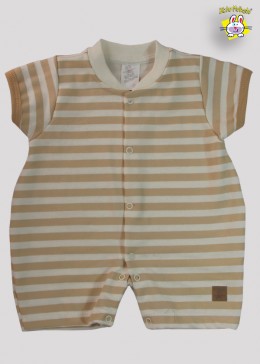 MACACAO CURTO MEIA MALHA C/ ETQ. TERMO+ BABADOR SUED. BORD. TIGRE (O)