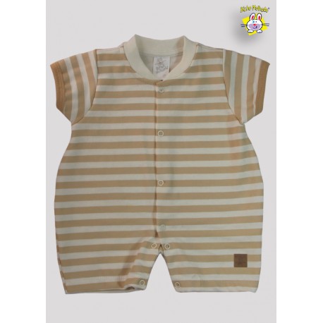 MACACAO CURTO MEIA MALHA C/ ETQ. TERMO+ BABADOR SUED. BORD. TIGRE (O)