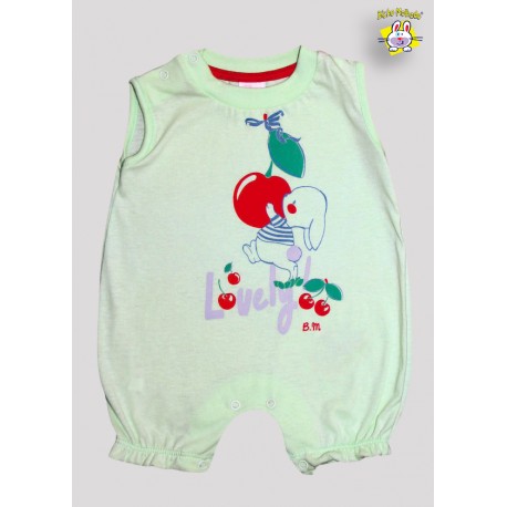 MACACAO REGATA MEIA MALHA AB. ESTAMPADO CEREJA (A)