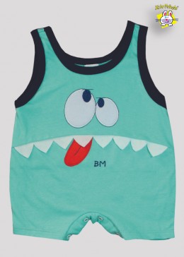 MACACAO REGATA BORDADO CARINHA + BONE SUEDINE BORD. OLHOS (O)