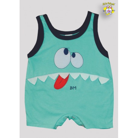 MACACAO REGATA BORDADO CARINHA + BONE SUEDINE BORD. OLHOS (O)