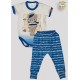CONJ BODY SUED. M/C AB. BORDADO CAPITAO + CALCA EST. CORR PE REVERSIVEL (O)
