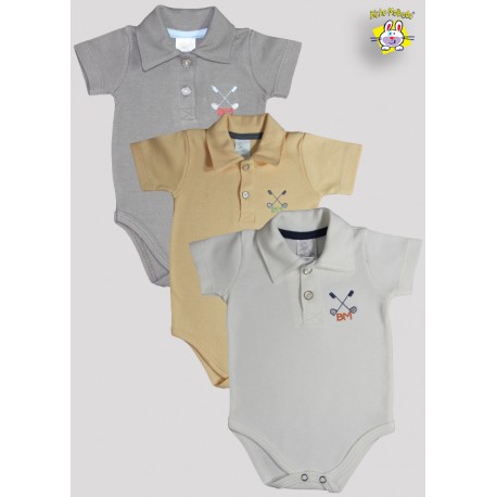 BODY SUEDINE POLO M/C BORD. TACO GOLF (O)