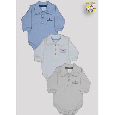 BODY SUEDINE POLO M/L BORD. BRASAO BM (O)