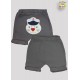 SHORTS SUEDINE C/PUNHO BORD. CAPITAO LEAO (O)