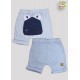 SHORTS SUEDINE C/PUNHO BORD. DINOSSAURO C/ETQ. TERMO (O)